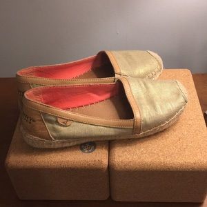 Sperry Shoes Gold and rope